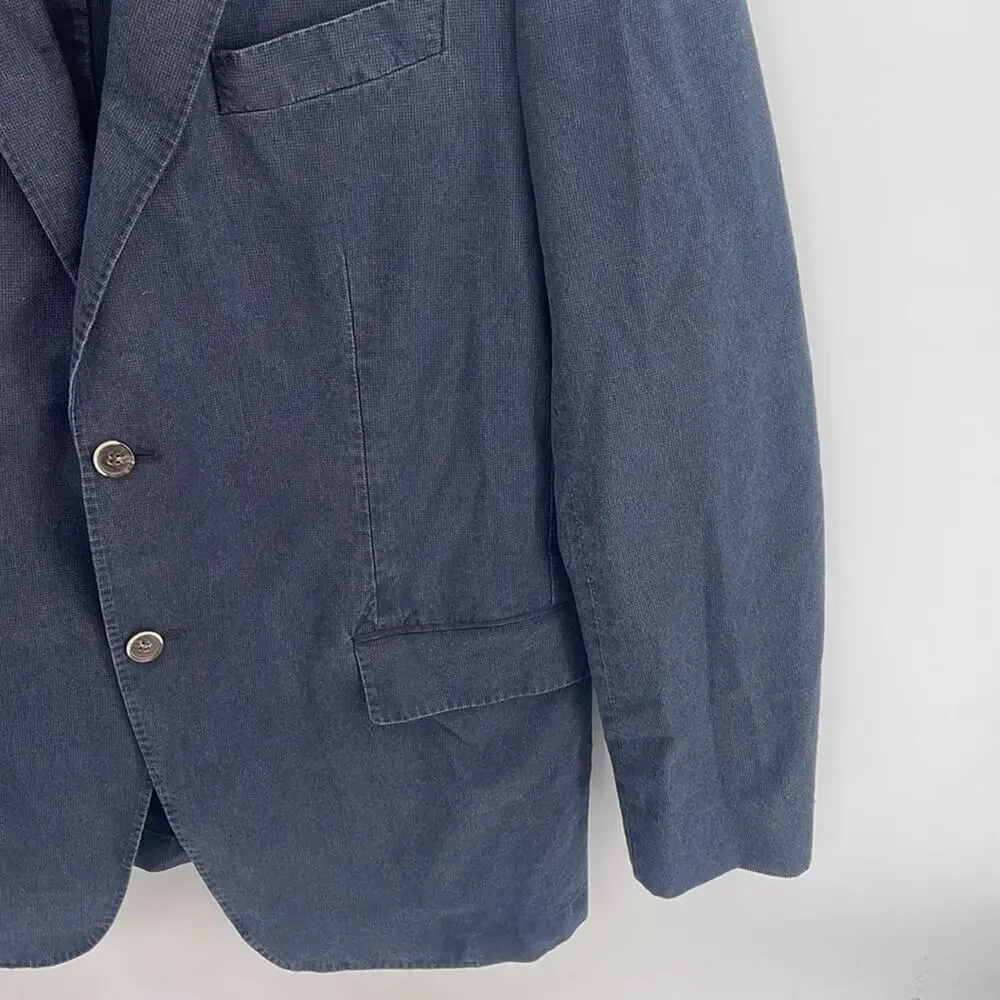 SuitSupply 100% pure cotton unlined two button double vent sport coat blazer